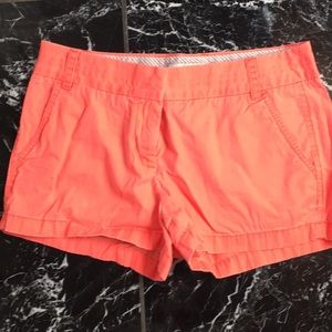 J. Crew Chino beachy Cute Orange shorts